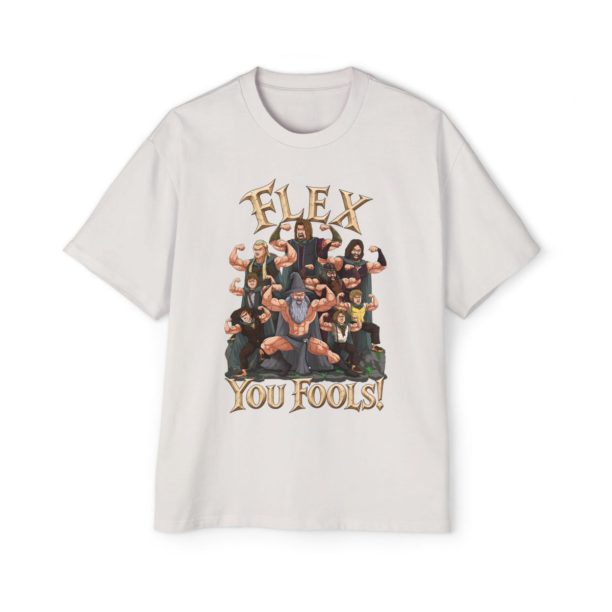 Flex You Fools Heavy Oversized Tee