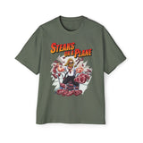 Steaks On a Plane Heavy Oversized Tee