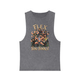 Flex You Fools Stonewash Tank Top