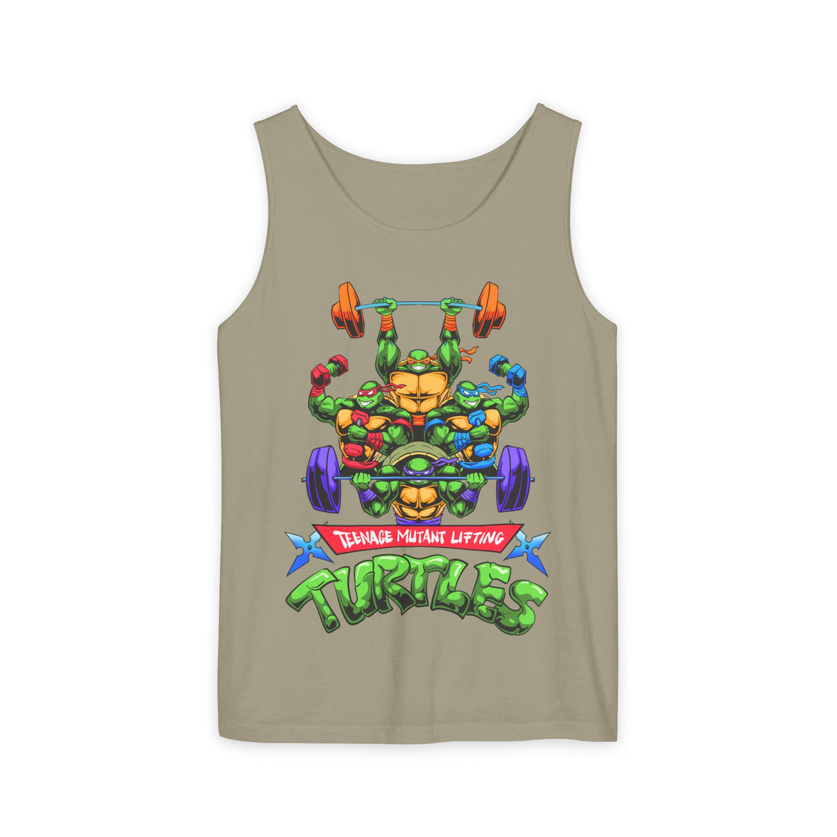 Teenage Mutant Lifting Turtles Comfort Tank Top