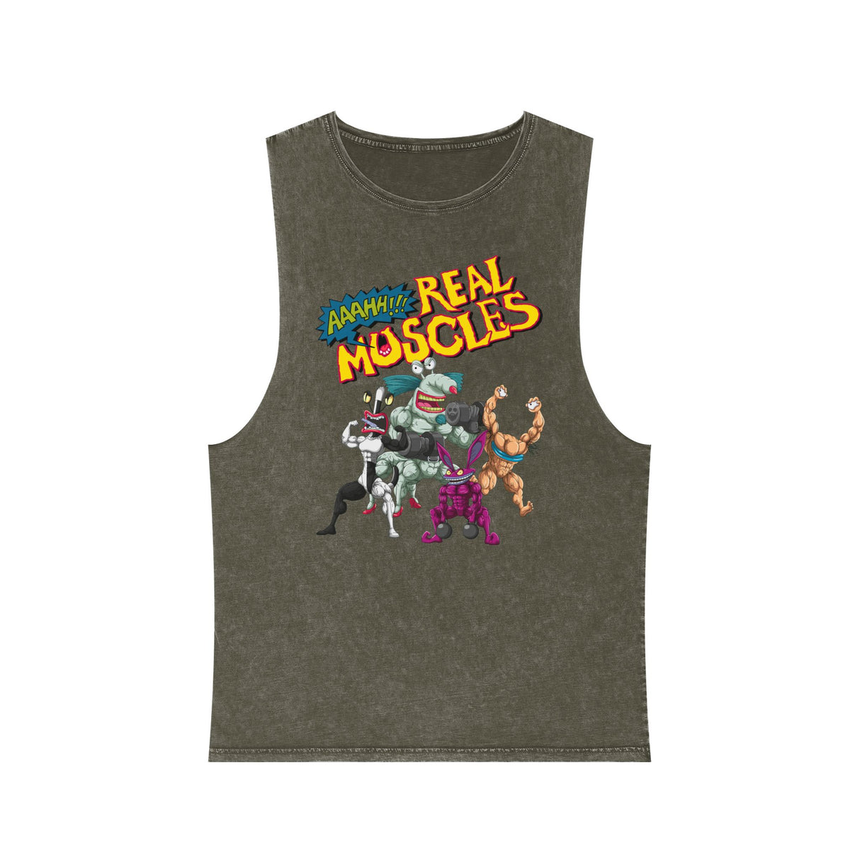 Aaahh!!! Real Muscles Stonewash Tank Top