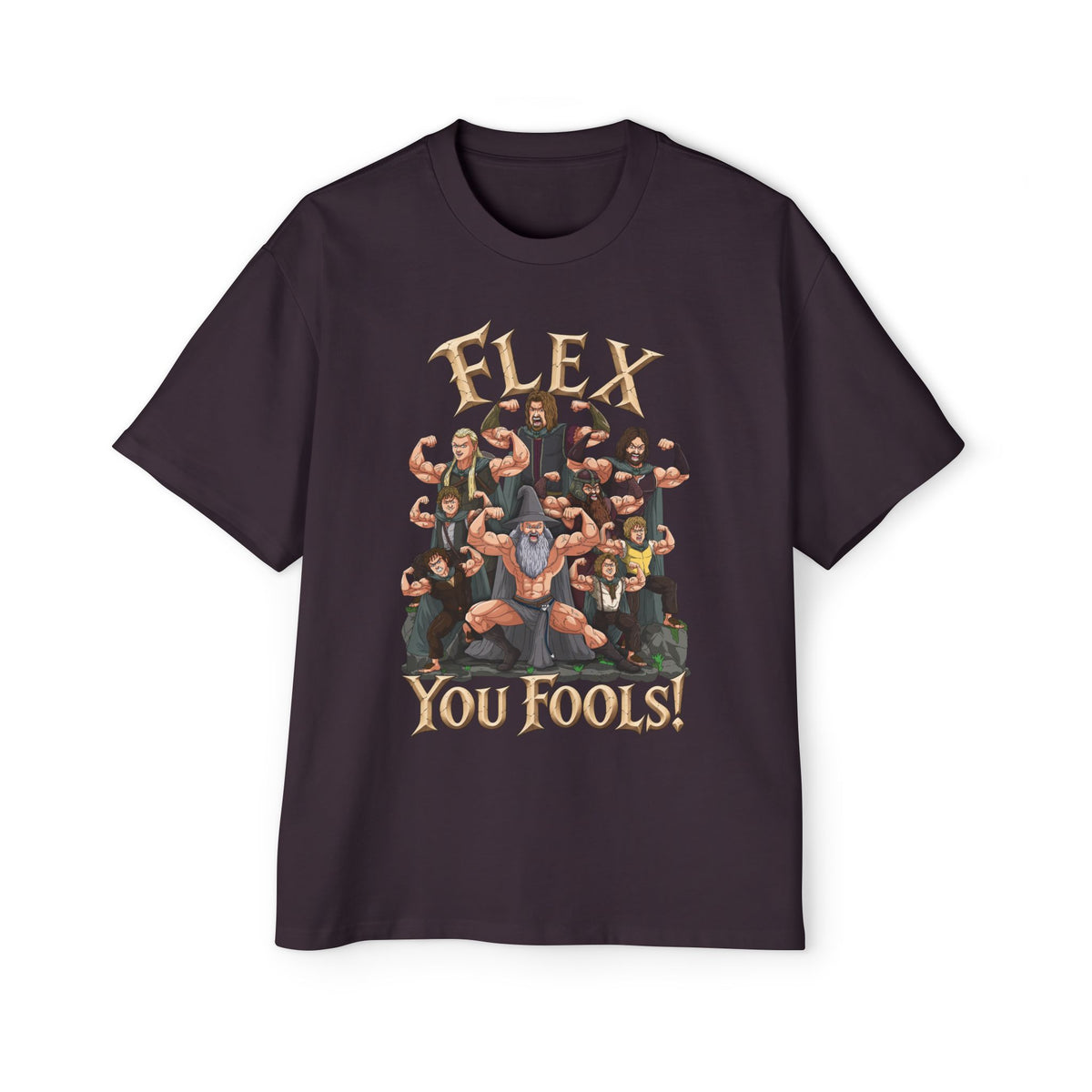 Flex You Fools Heavy Oversized Tee