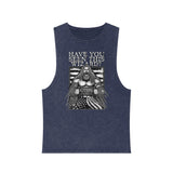 Have You Seen This Wizard? Stonewash Tank Top