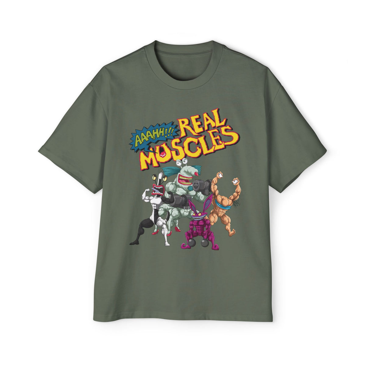 Aaahh!!! Real Muscles Heavy Oversized Tee