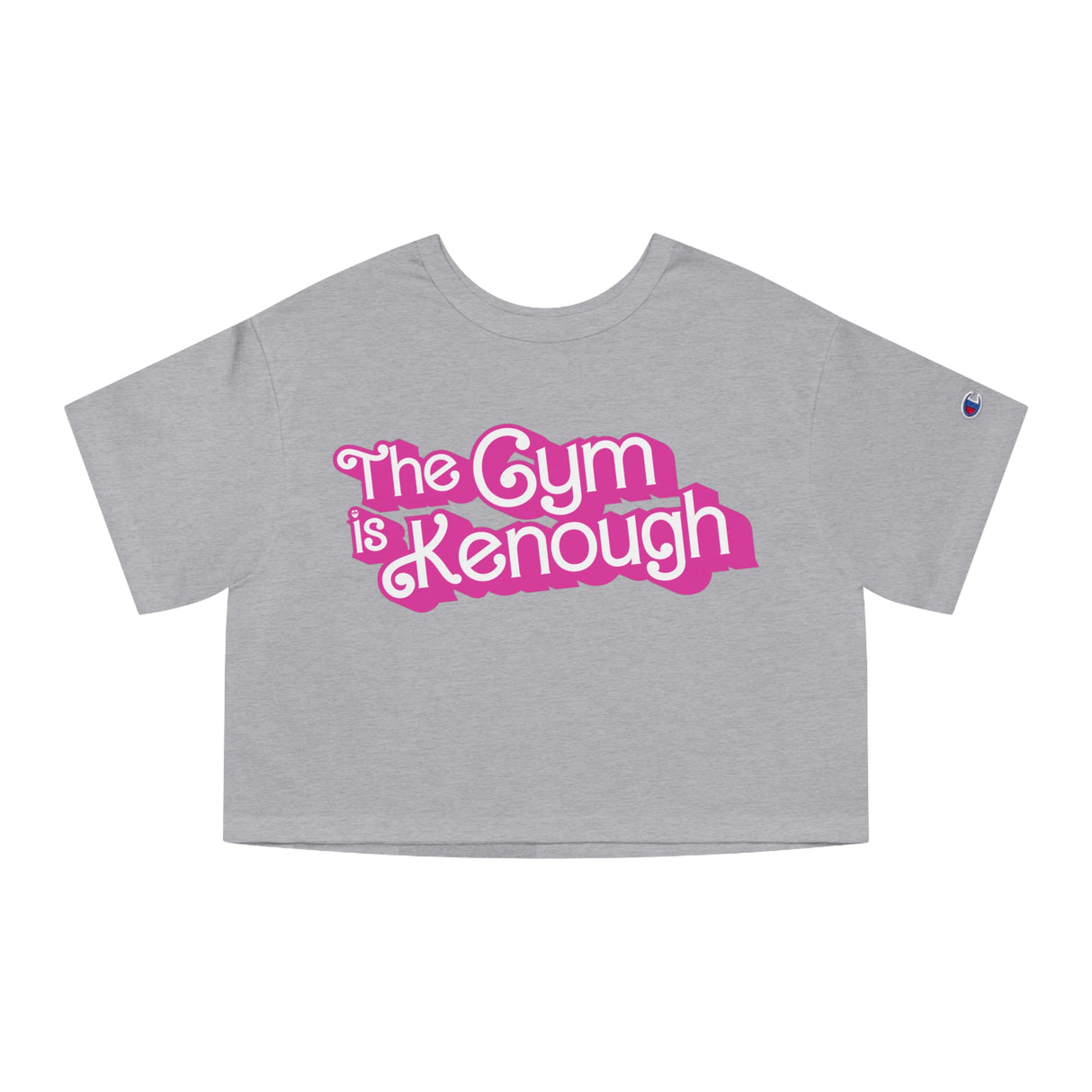 The Gym Is Kenough (Text) Loose Crop Top