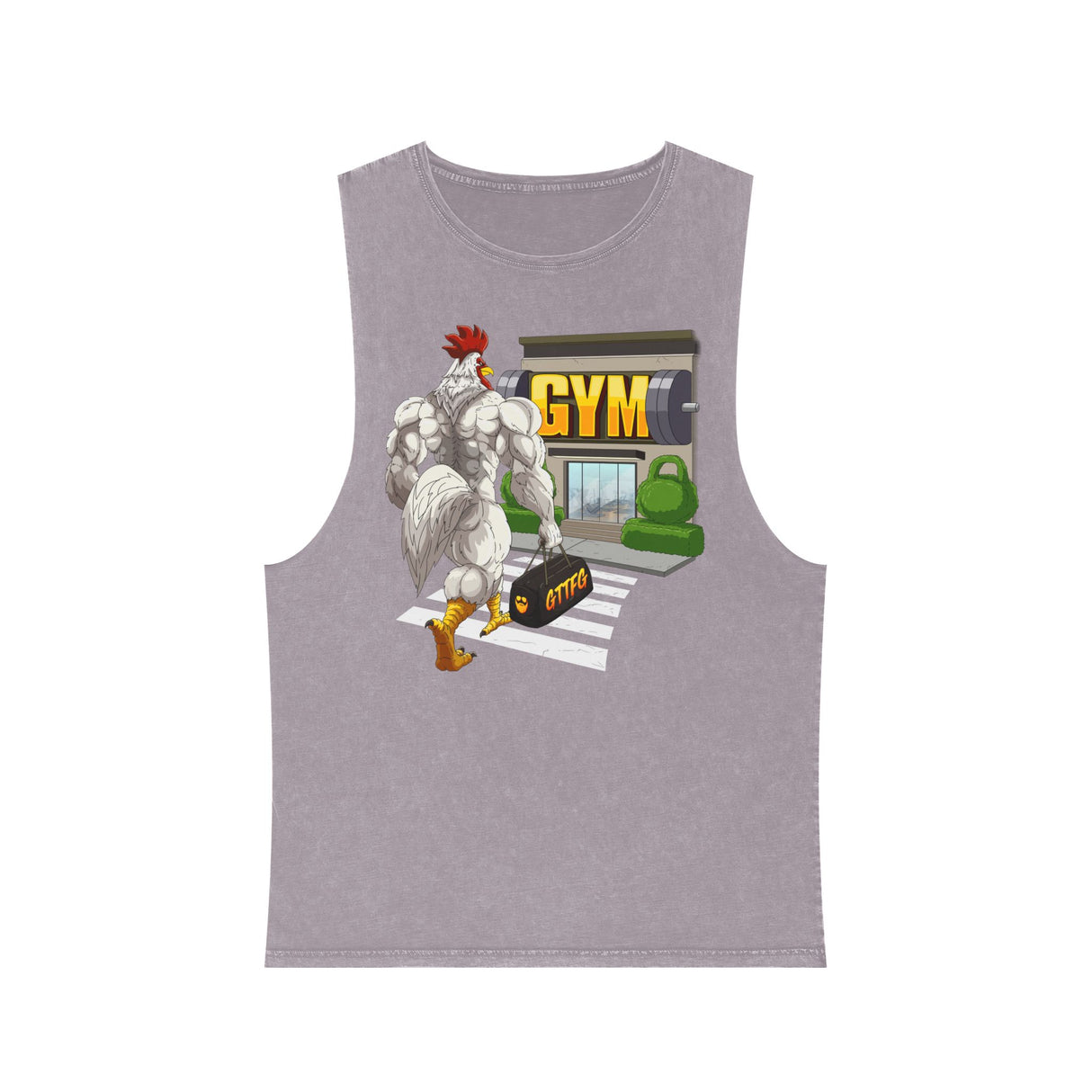 Why Did The Chicken Cross The Road Stonewash Tank Top