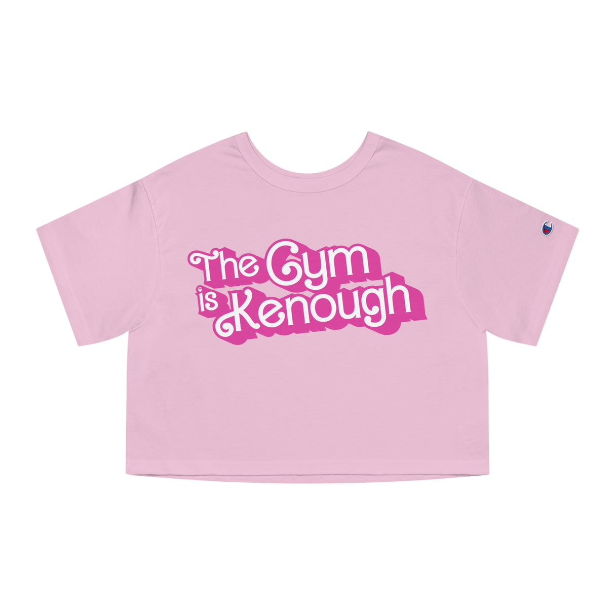 The Gym Is Kenough (Text) Loose Crop Top