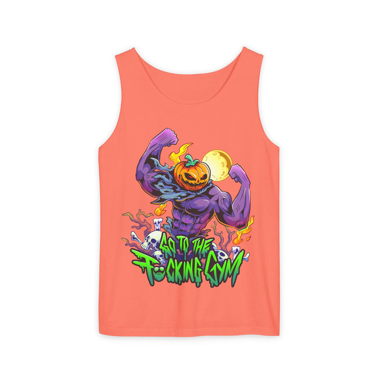 Pumpkin Head Go To The F*cking Gym Comfort Tank Top