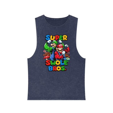 Super Swole Bros Stonewash Tank Top