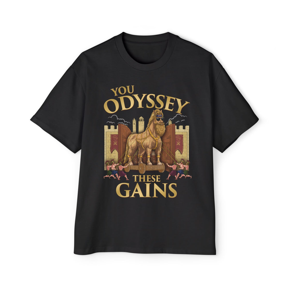 You Odyssey These Gains Heavy Oversized Tee