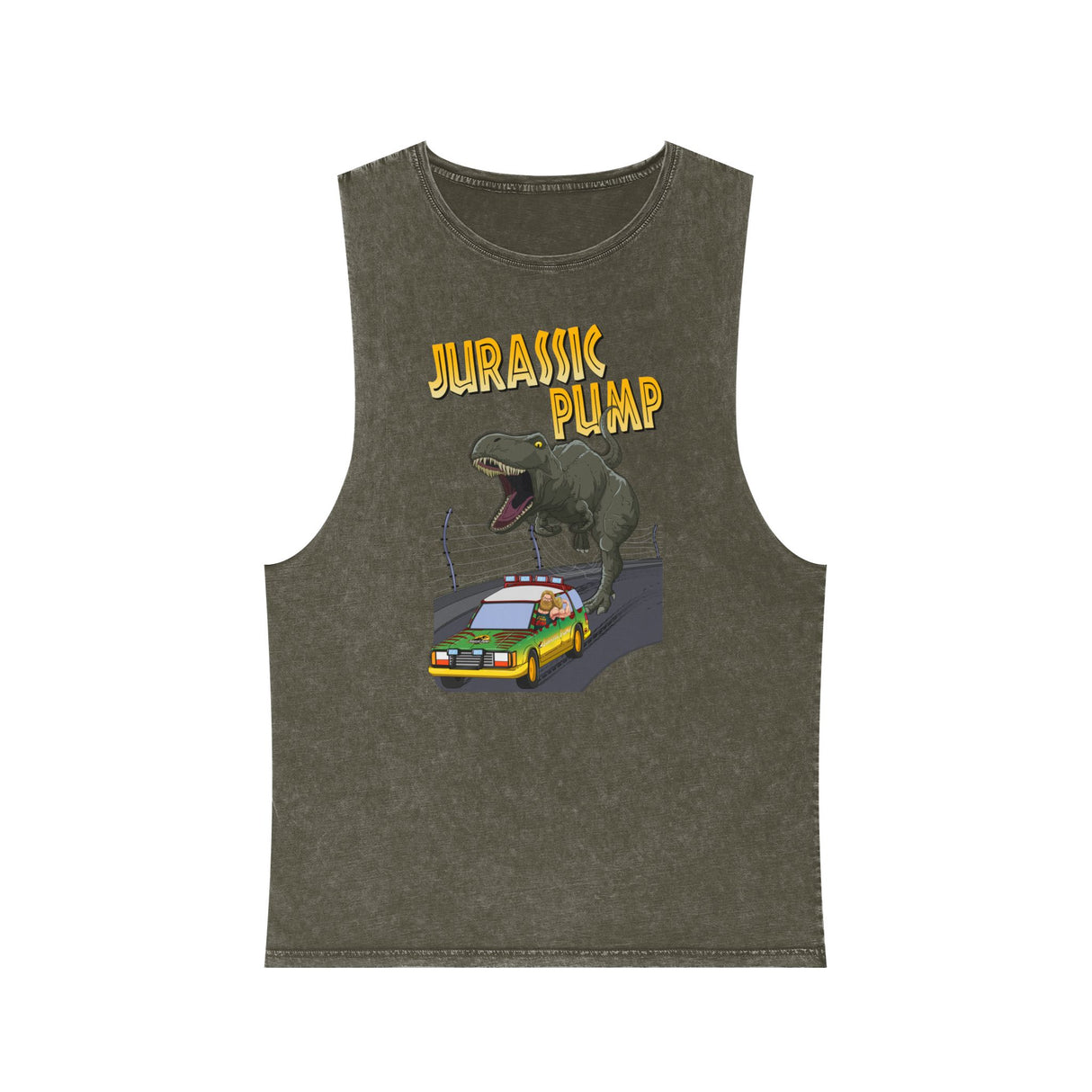 Jurassic Pump Stonewash Tank Top