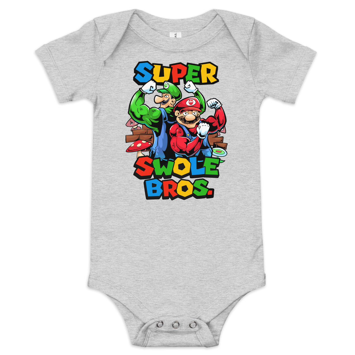 Super Swole Bros Baby Onesie