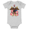 Flexing Bald Eagle Baby Onesie