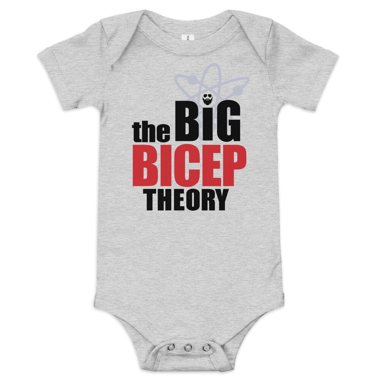 The Big Bicep Theory Baby Onesie