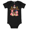 Flexing Bald Eagle Baby Onesie