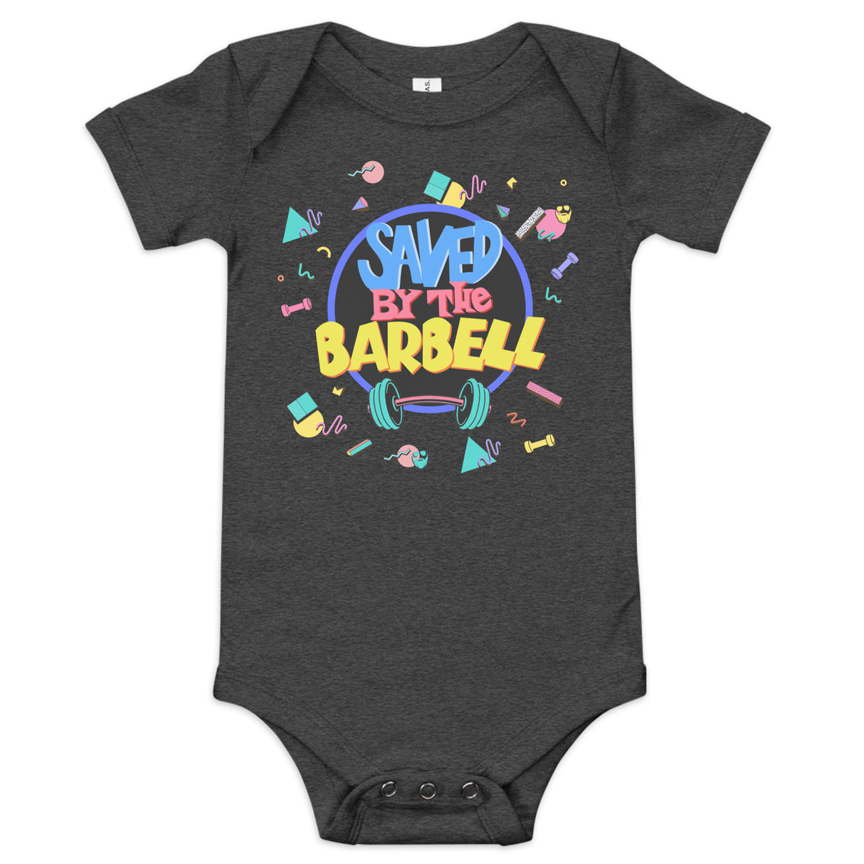 Saved By The Barbell Baby Onesie