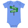 Corner of STFU and GTTFG Baby Onesie