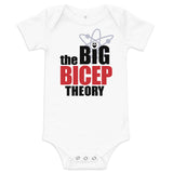 The Big Bicep Theory Baby Onesie