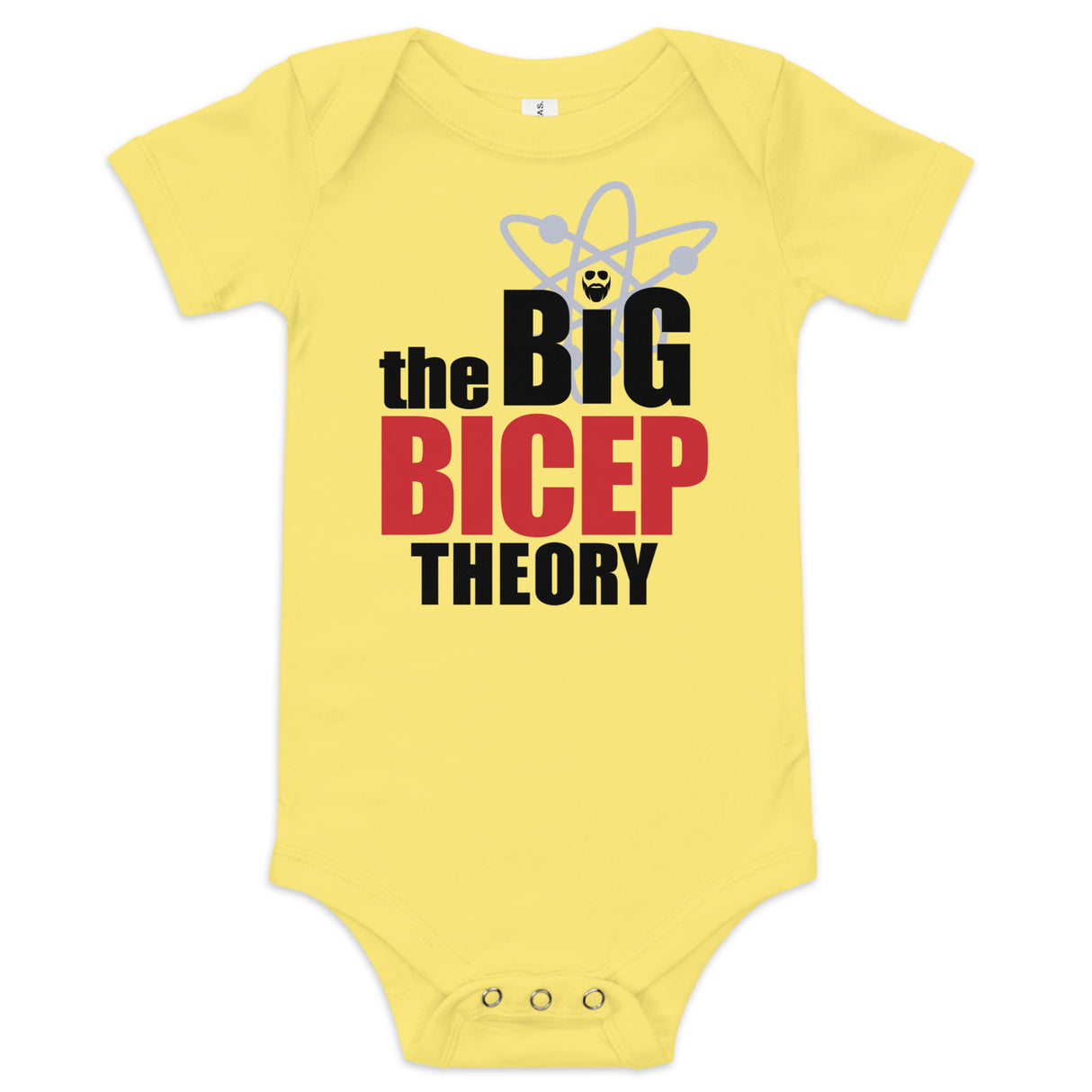 The Big Bicep Theory Baby Onesie