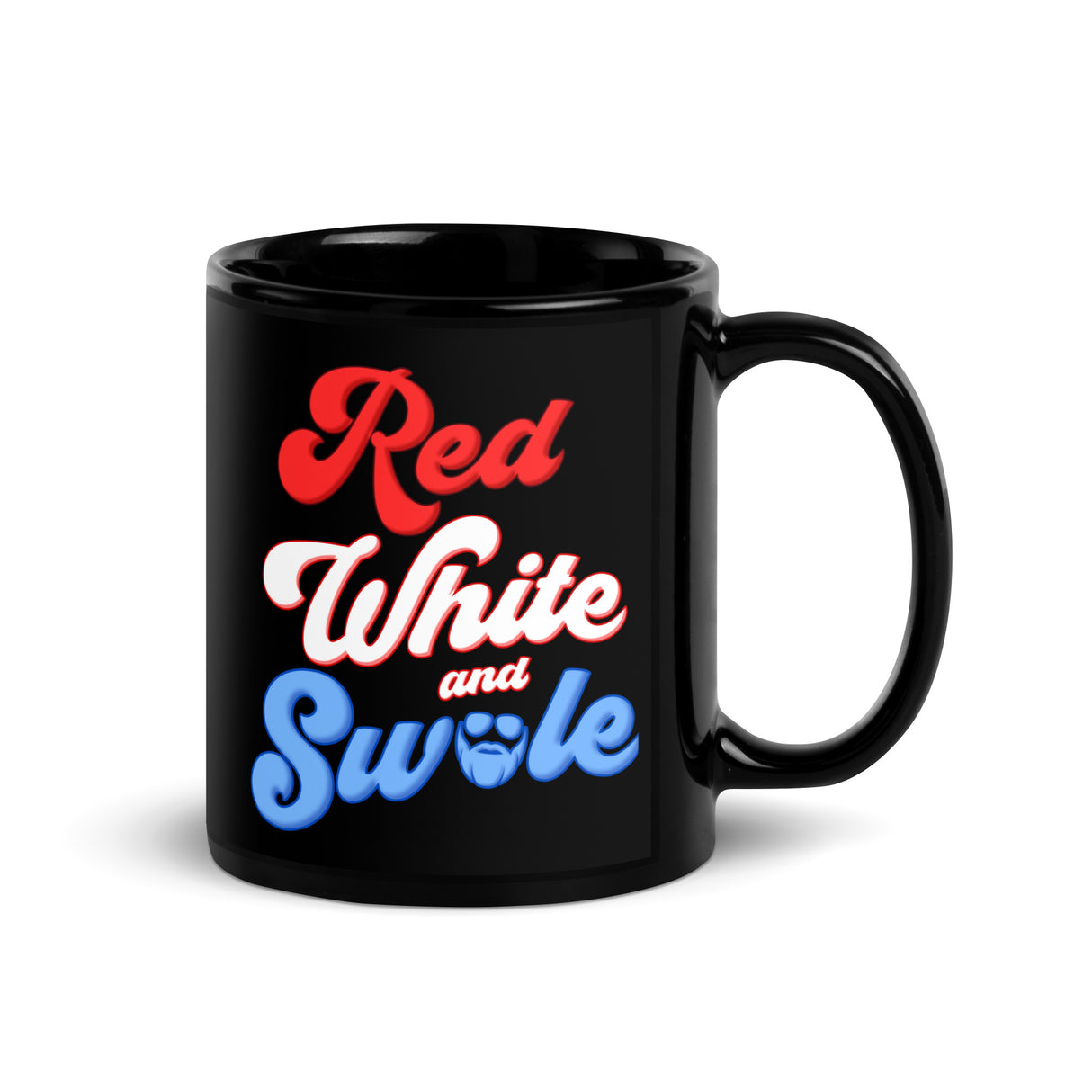 Red, White and Swole (Groovy) Mug