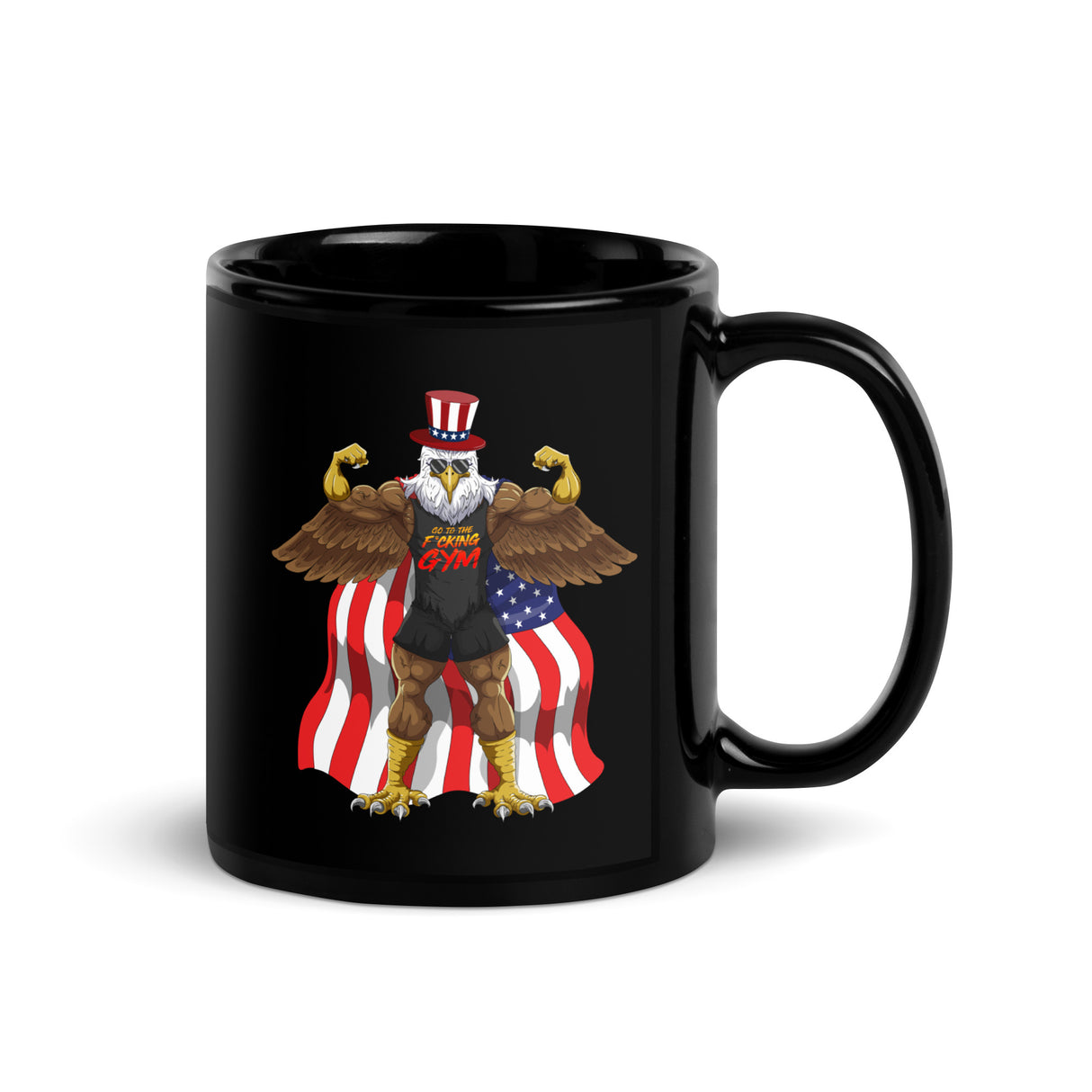 Flexing Bald Eagle Mug