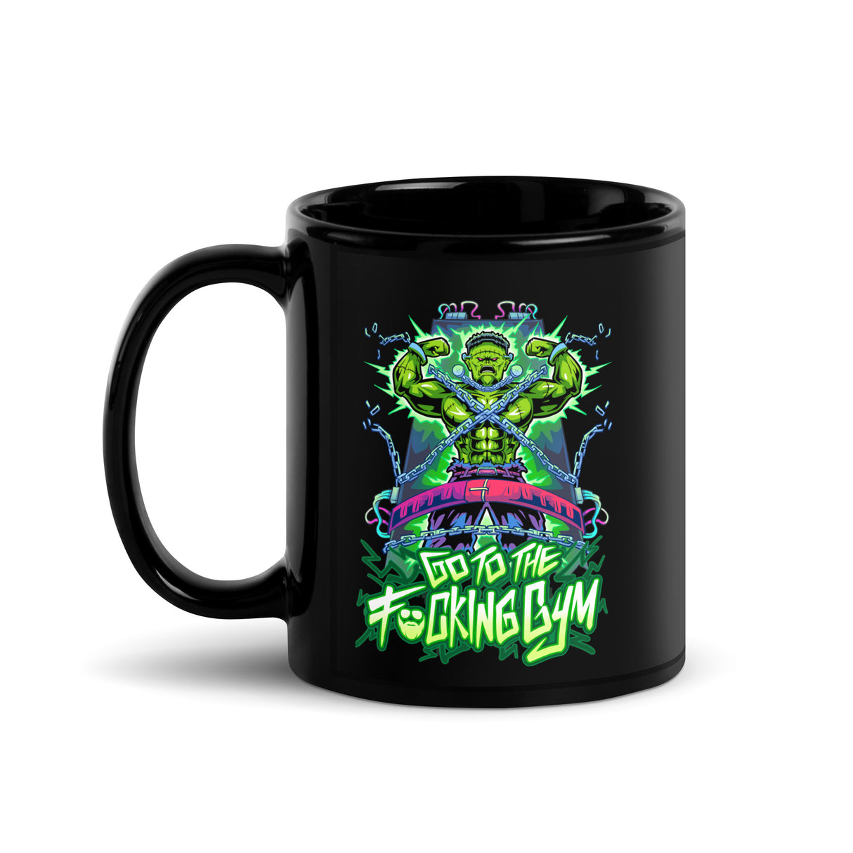 Frankenstein Go To The F*cking Gym Mug