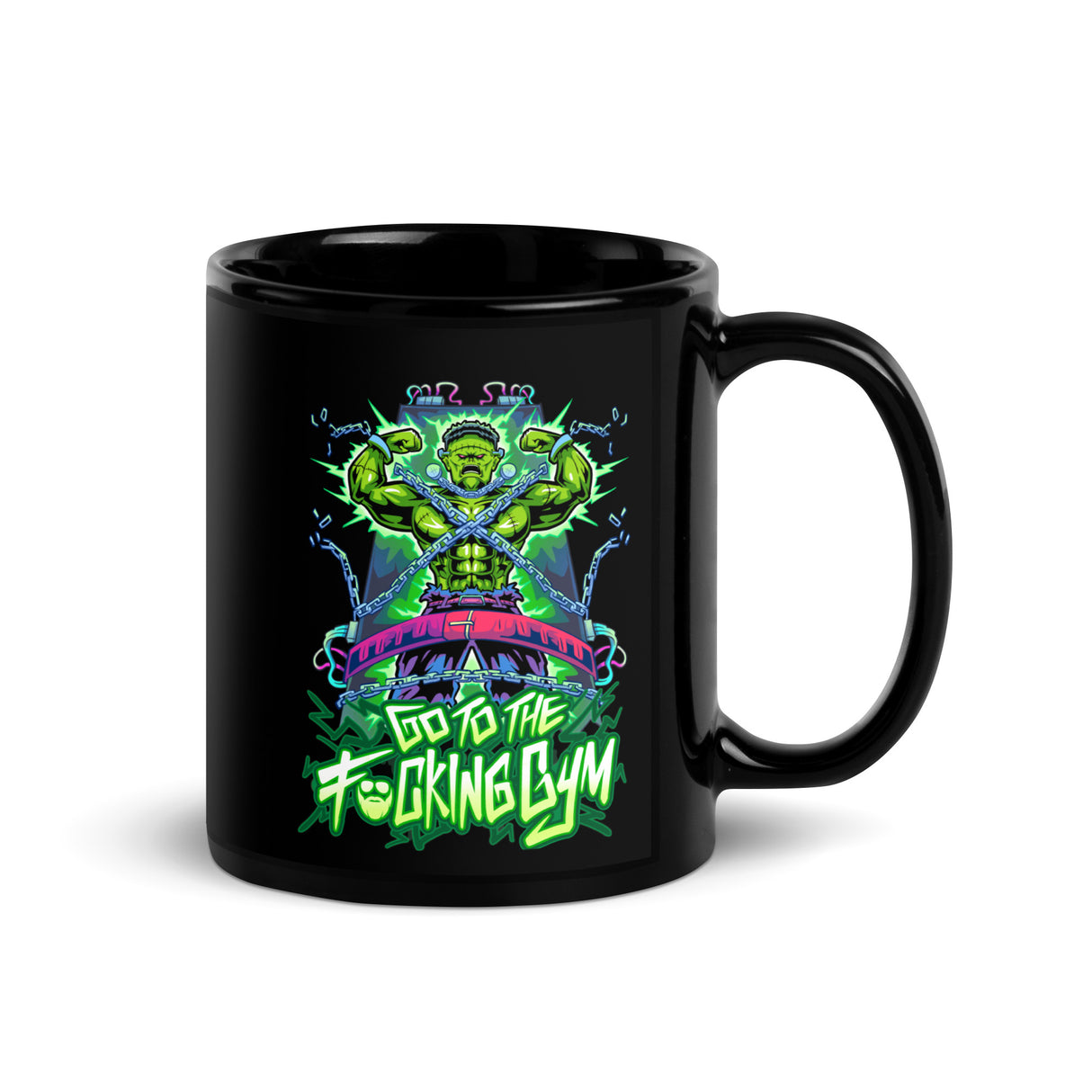 Frankenstein Go To The F*cking Gym Mug