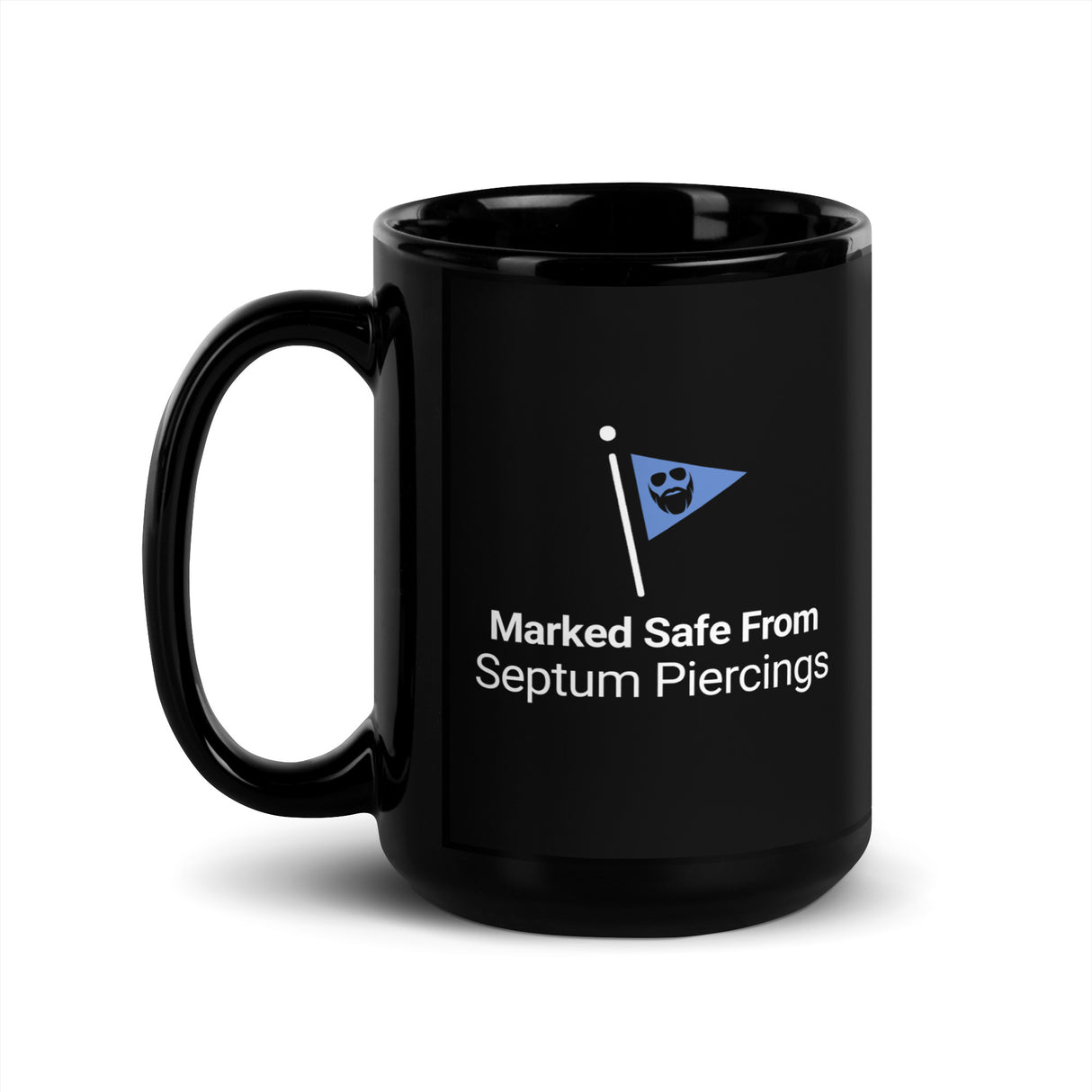 Marked Safe From Septum Piercings Mug