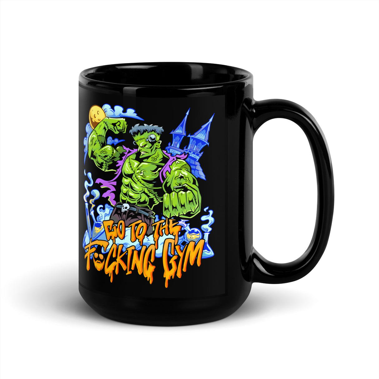 Frankenstein Go To The F*cking Gym Mug