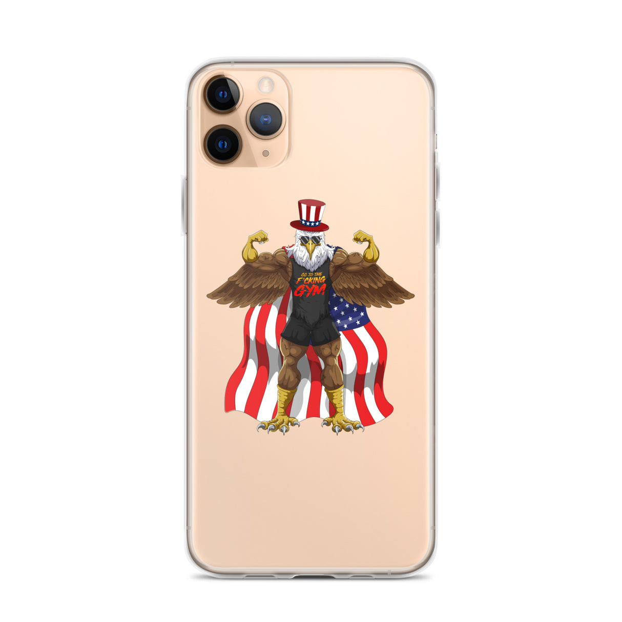 Flexing Bald Eagle Clear Case for iPhone®