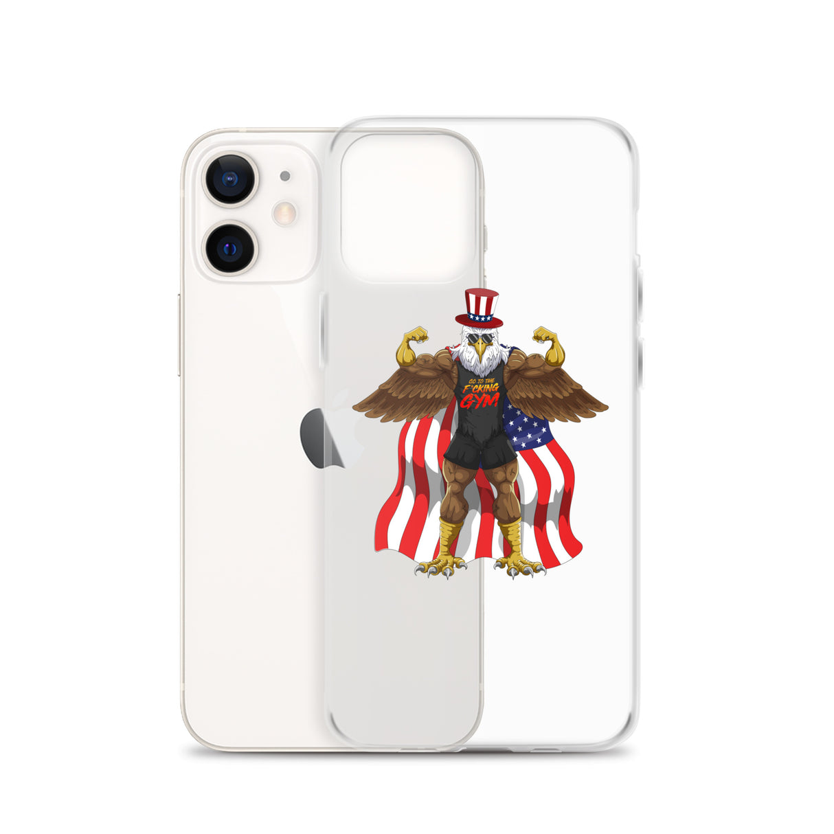 Flexing Bald Eagle Clear Case for iPhone®