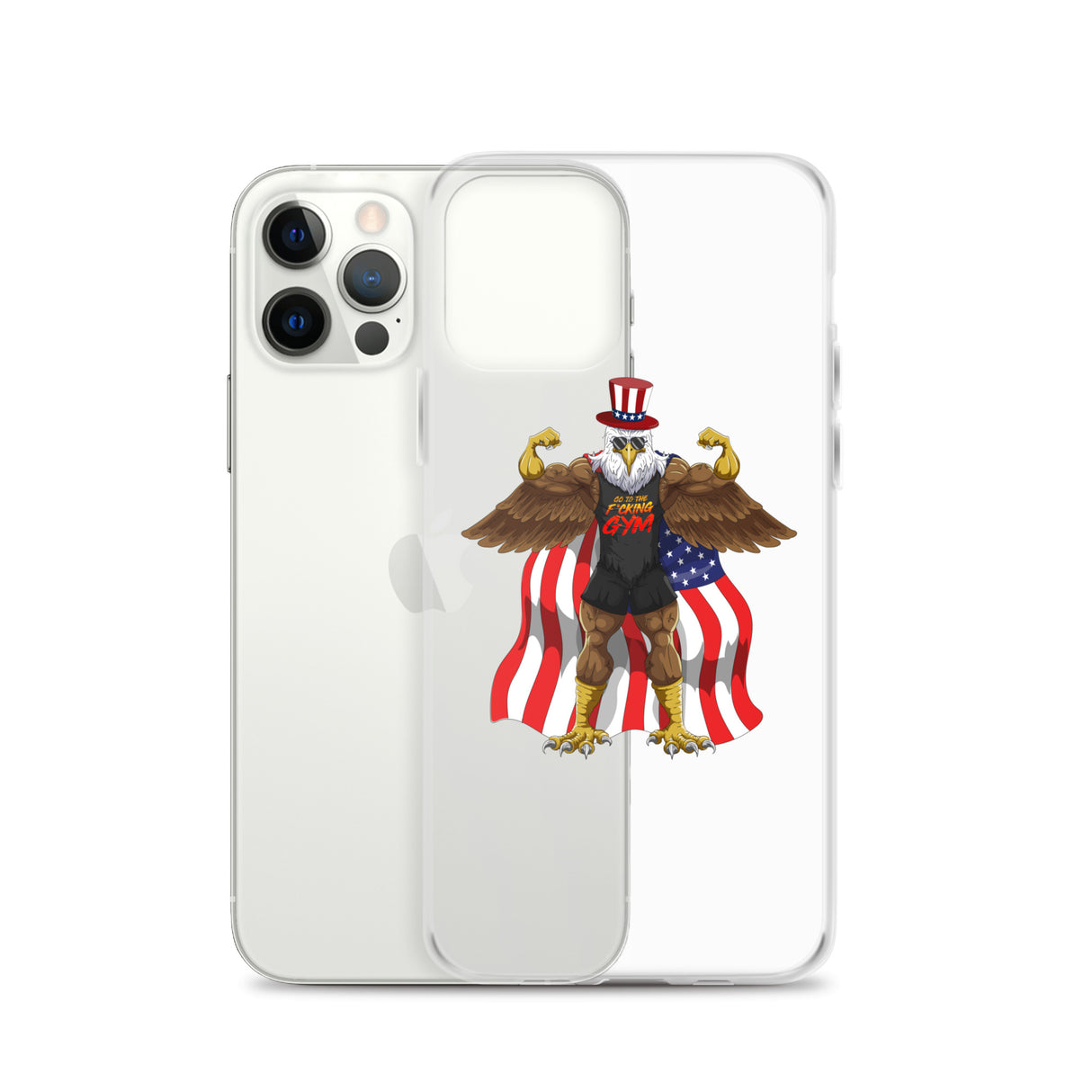 Flexing Bald Eagle Clear Case for iPhone®