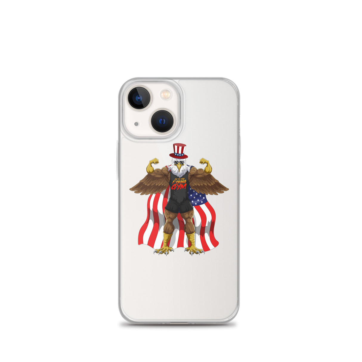 Flexing Bald Eagle Clear Case for iPhone®