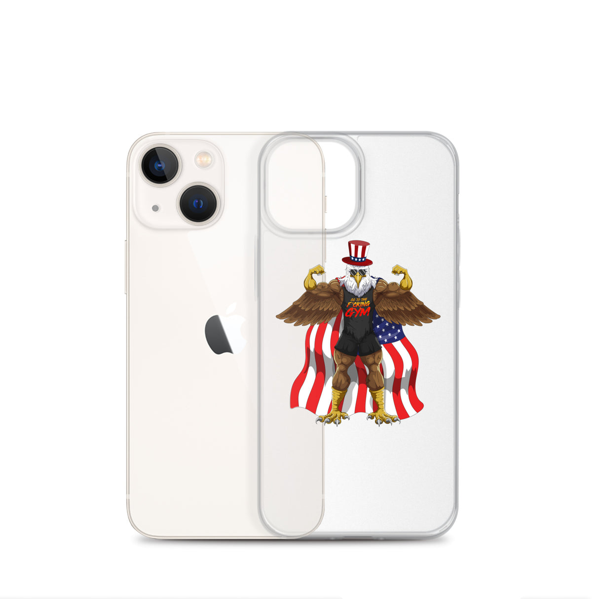 Flexing Bald Eagle Clear Case for iPhone®