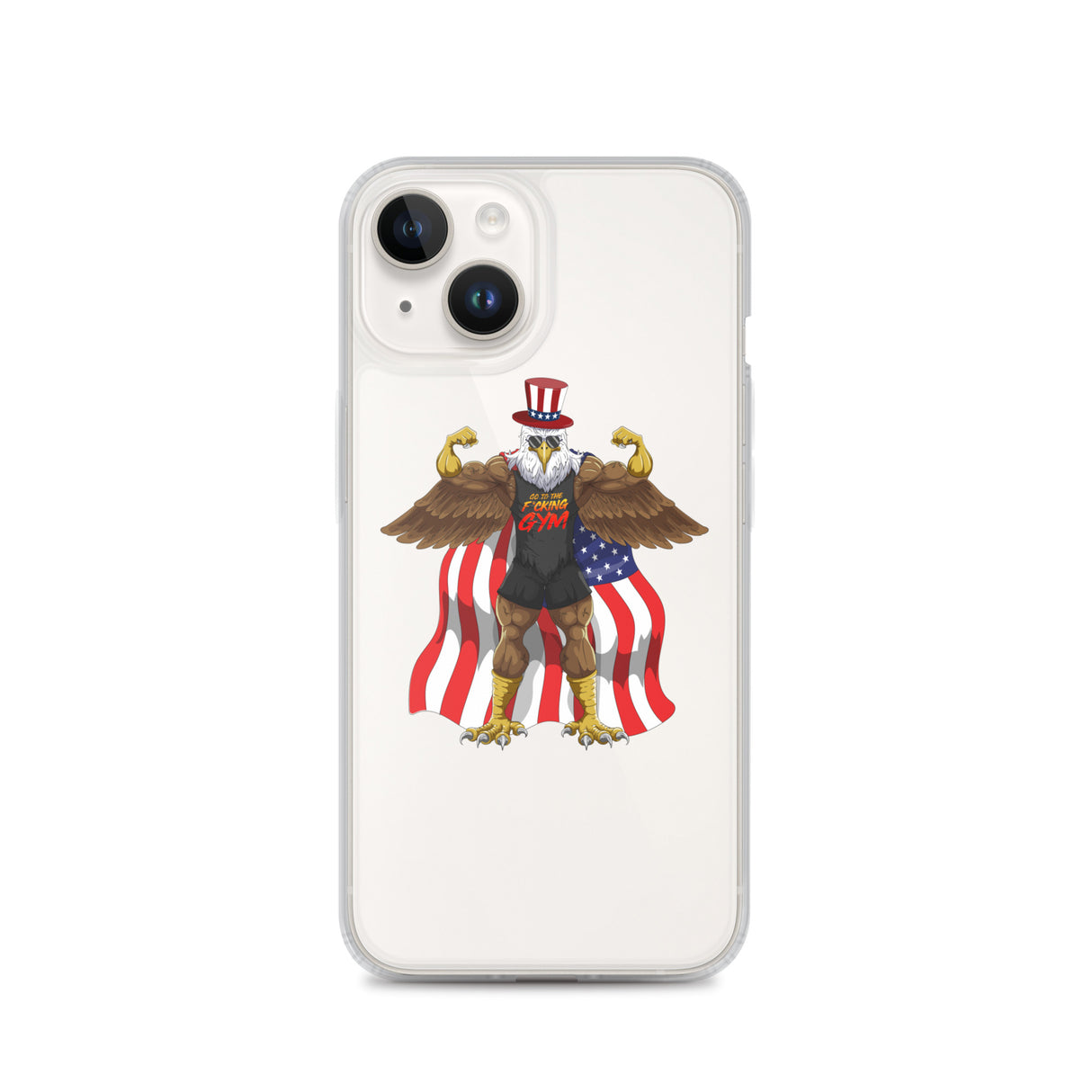 Flexing Bald Eagle Clear Case for iPhone®