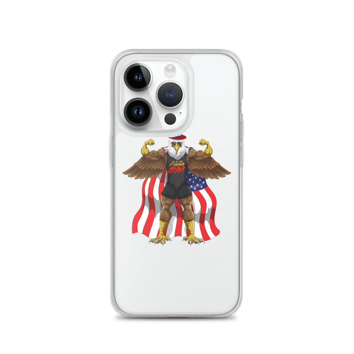 Flexing Bald Eagle Clear Case for iPhone®