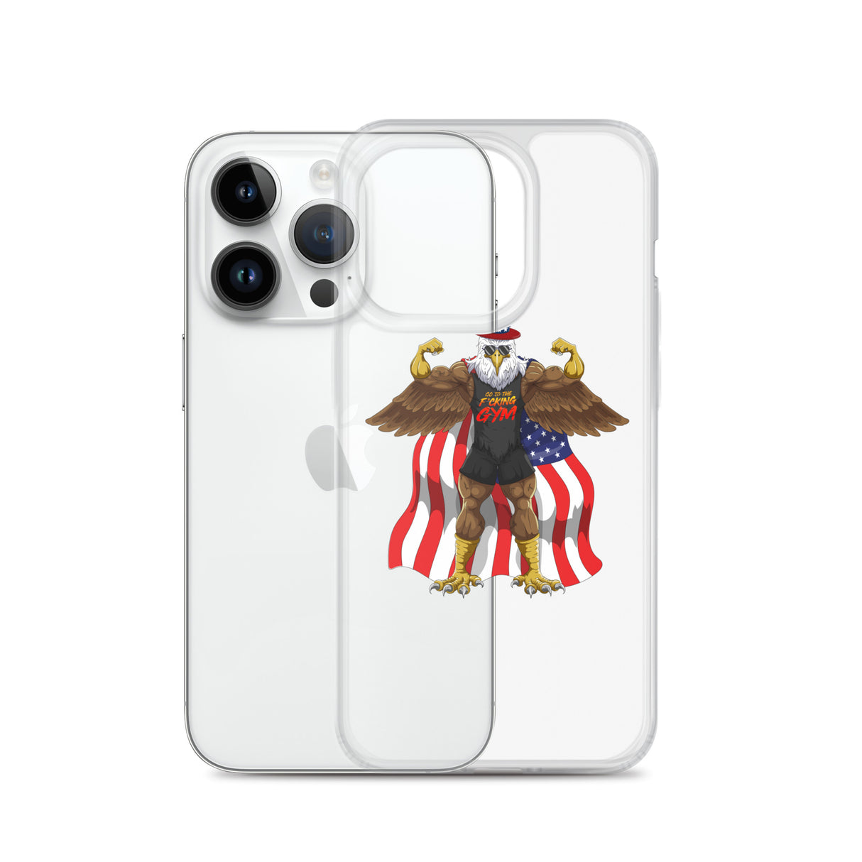 Flexing Bald Eagle Clear Case for iPhone®