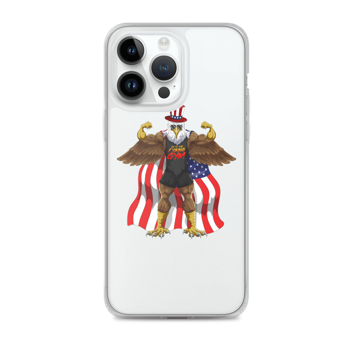 Flexing Bald Eagle Clear Case for iPhone®