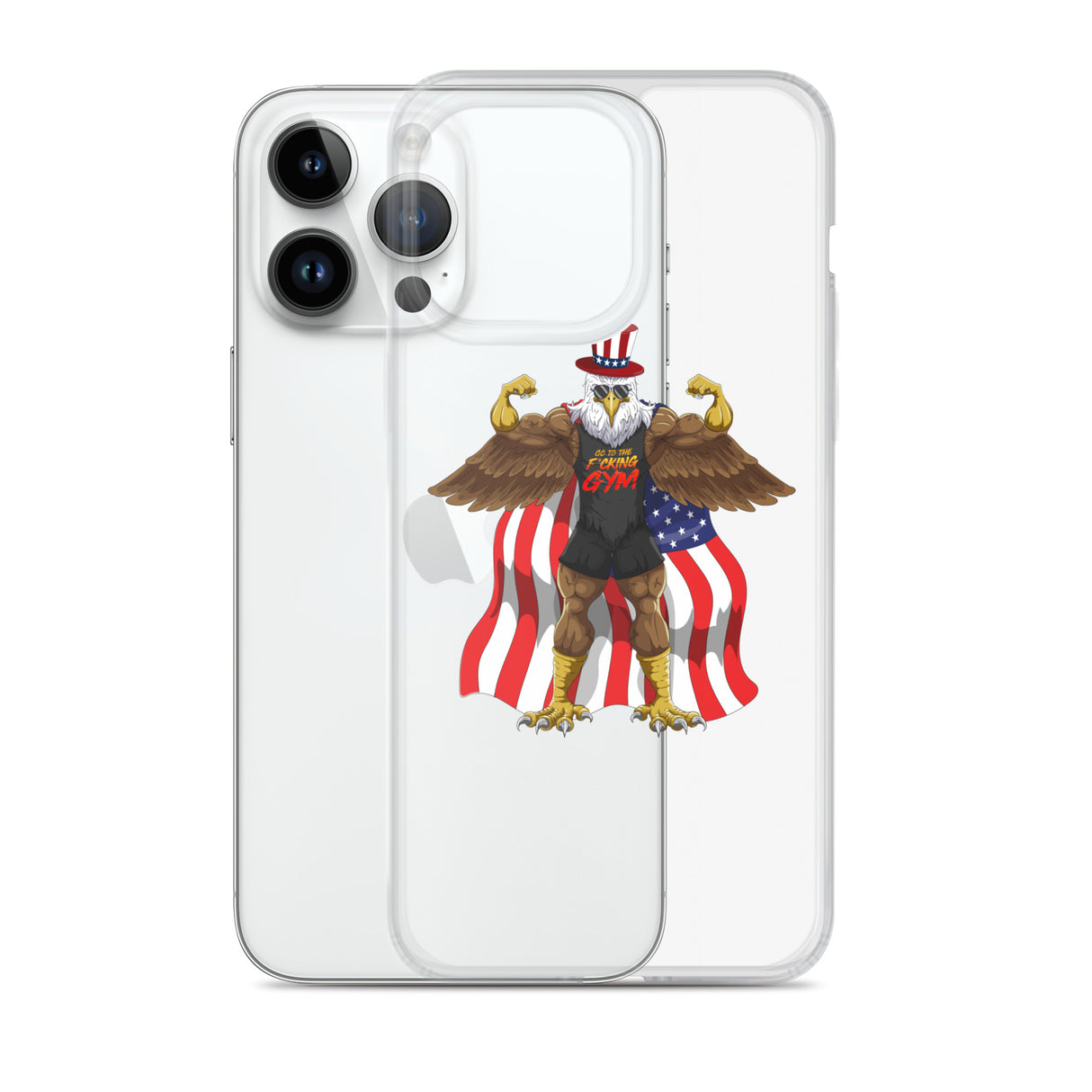 Flexing Bald Eagle Clear Case for iPhone®