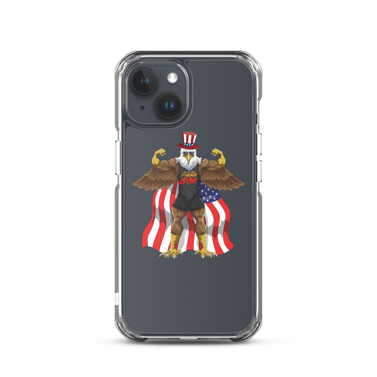 Flexing Bald Eagle Clear Case for iPhone®