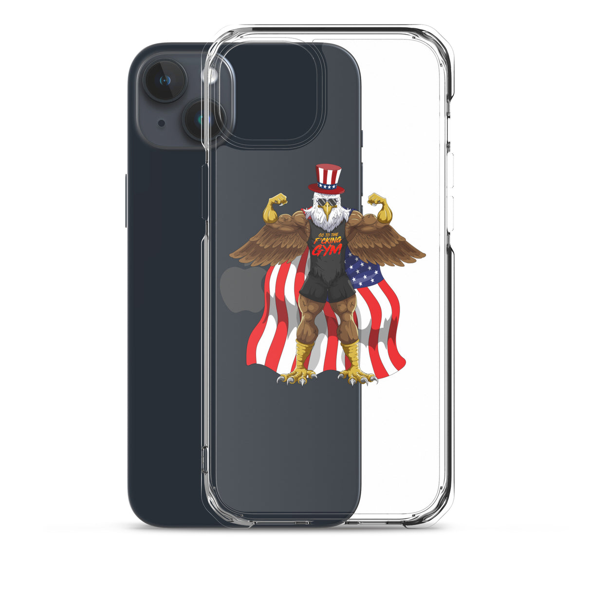 Flexing Bald Eagle Clear Case for iPhone®