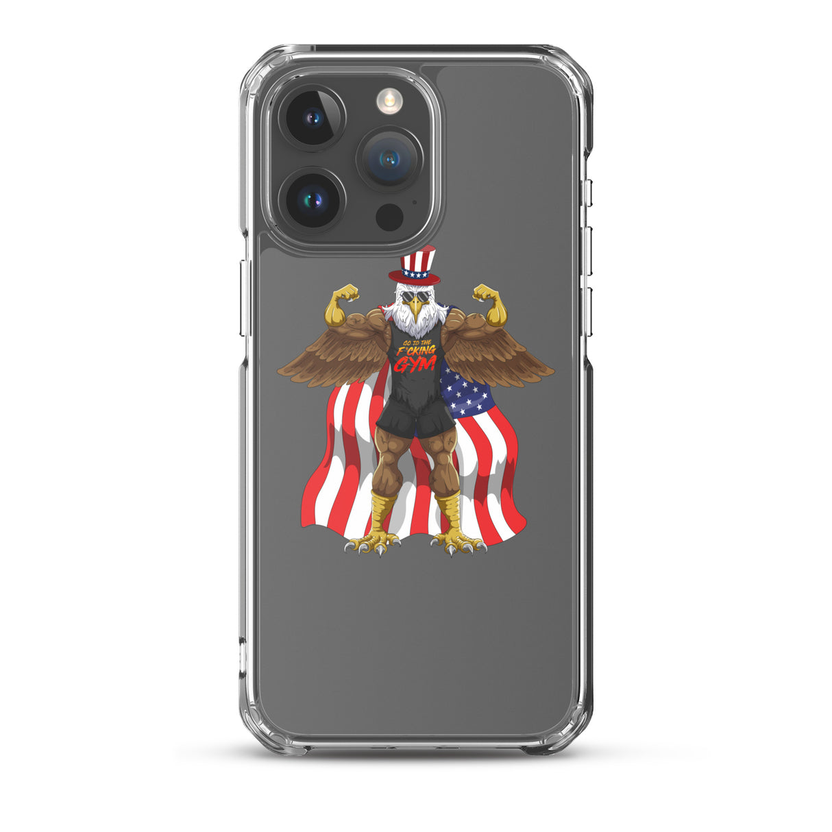 Flexing Bald Eagle Clear Case for iPhone®