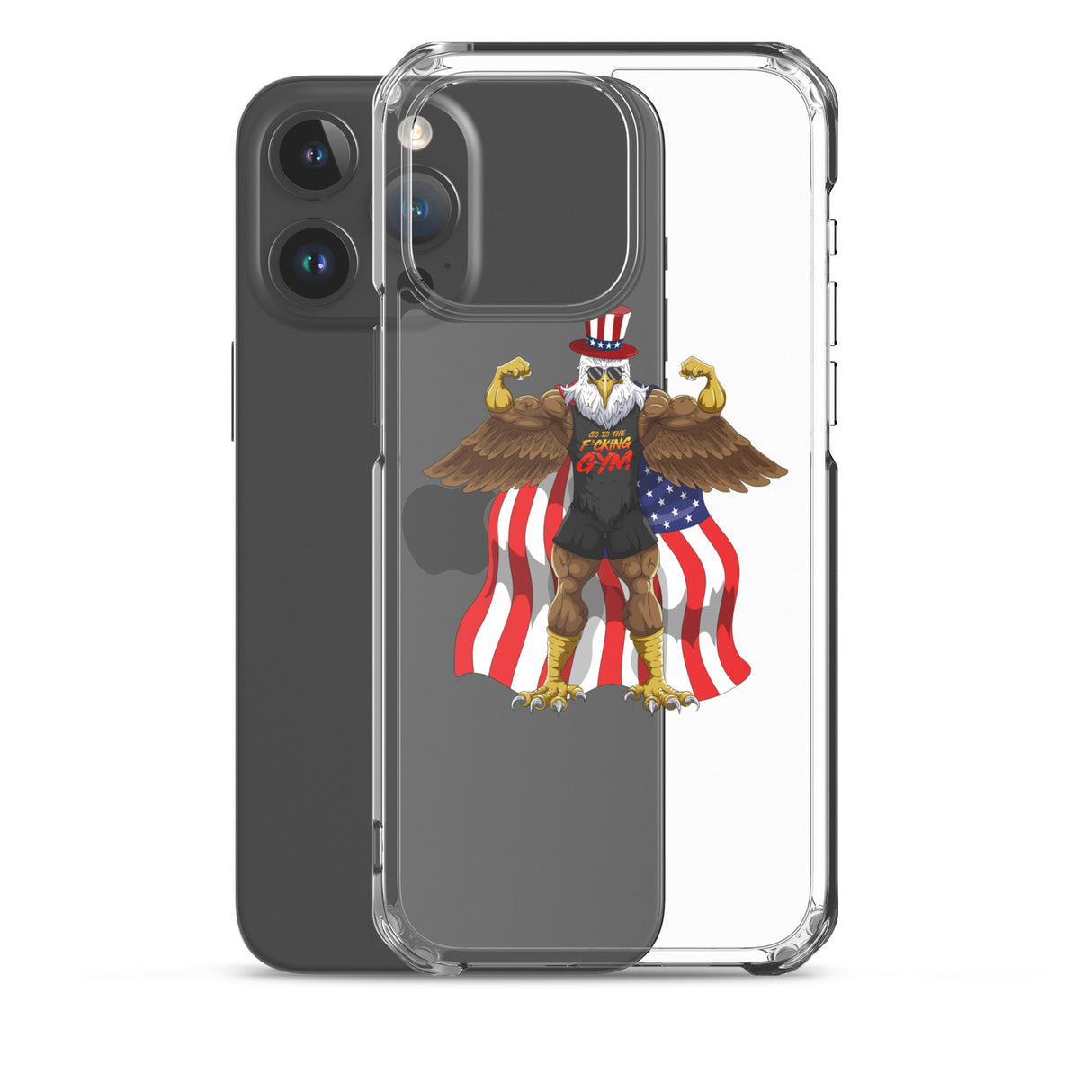 Flexing Bald Eagle Clear Case for iPhone®