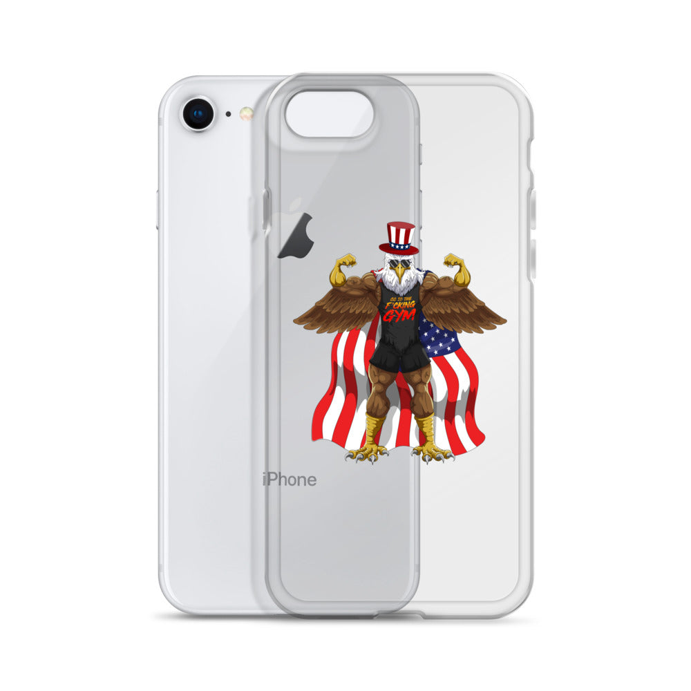 Flexing Bald Eagle Clear Case for iPhone®