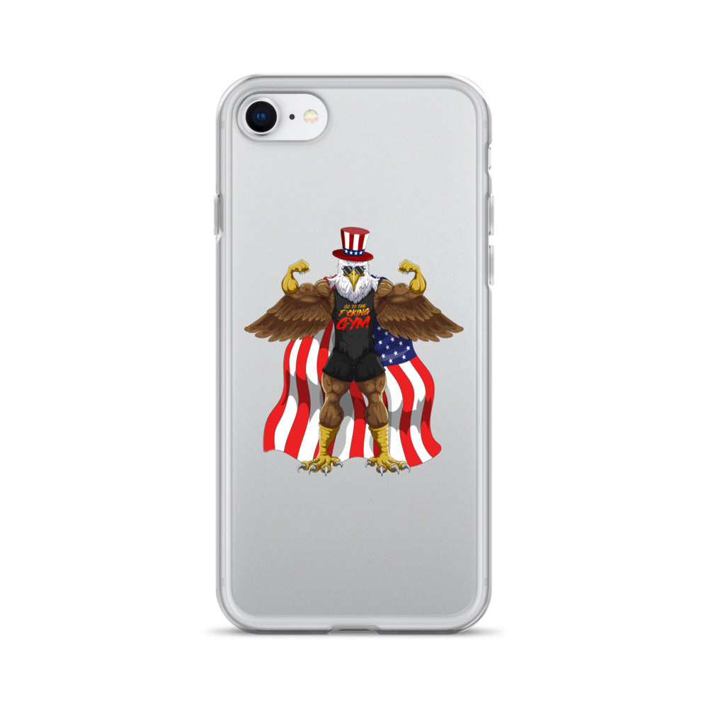 Flexing Bald Eagle Clear Case for iPhone®