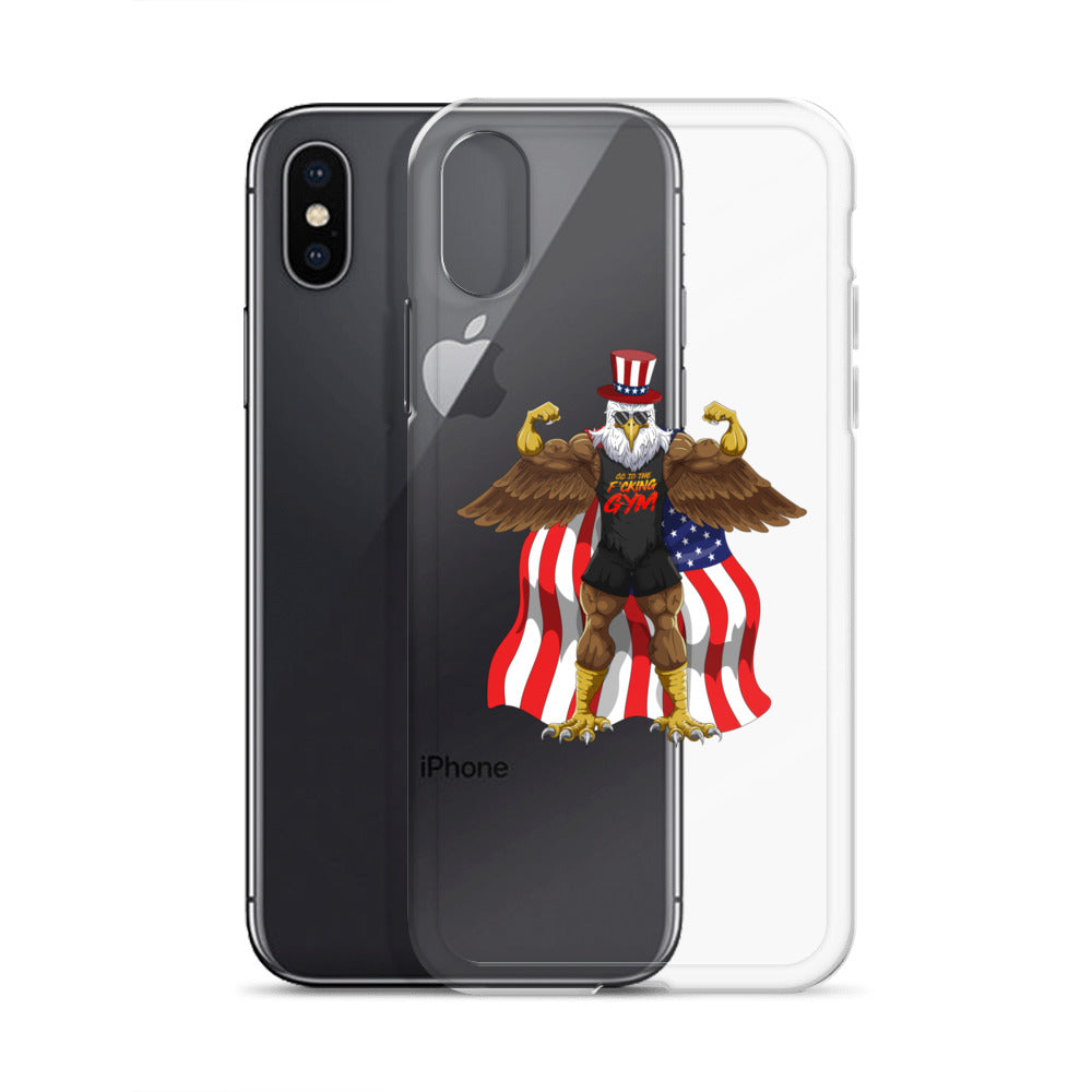 Flexing Bald Eagle Clear Case for iPhone®