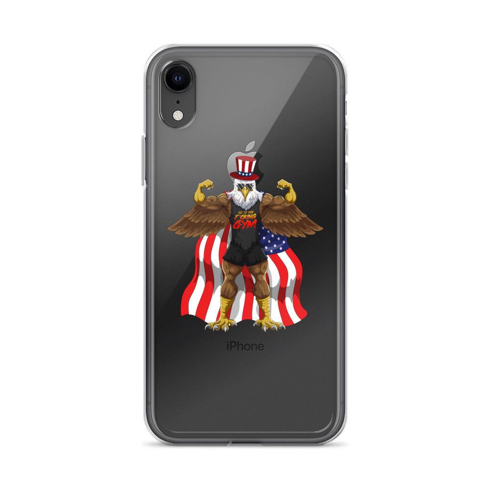 Flexing Bald Eagle Clear Case for iPhone®