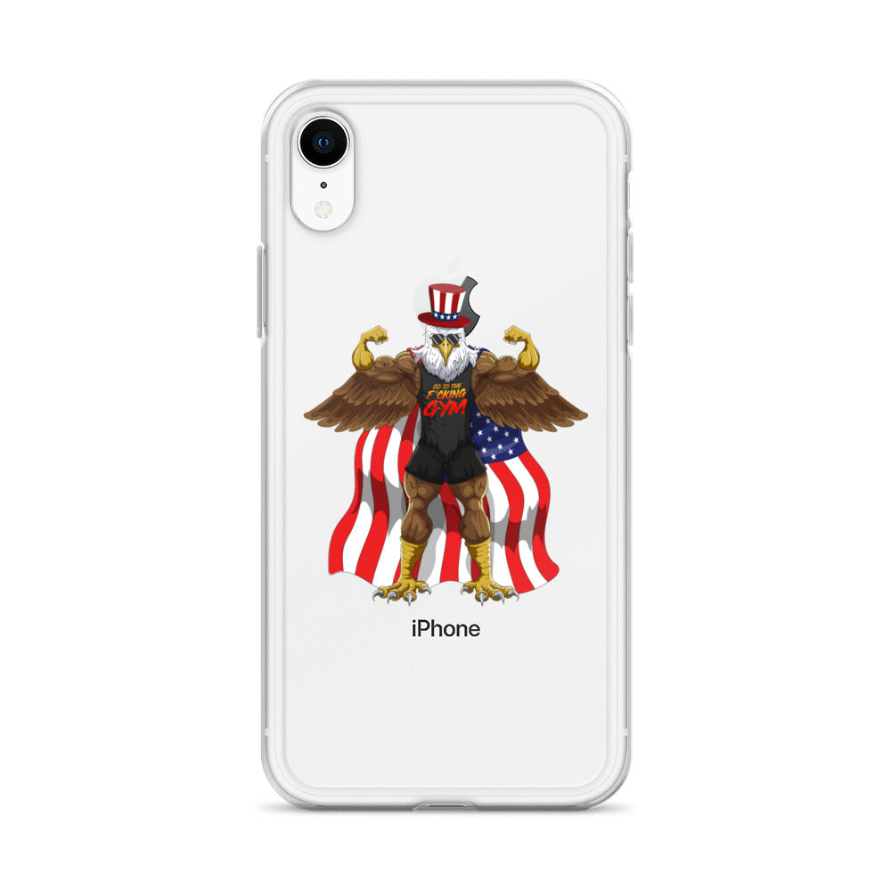 Flexing Bald Eagle Clear Case for iPhone®