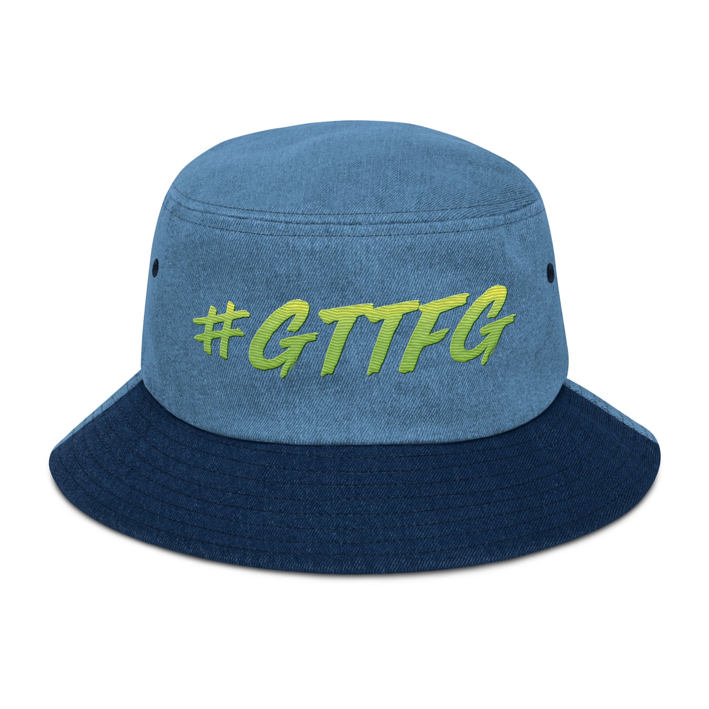 GTTFG Green Denim Bucket Hat