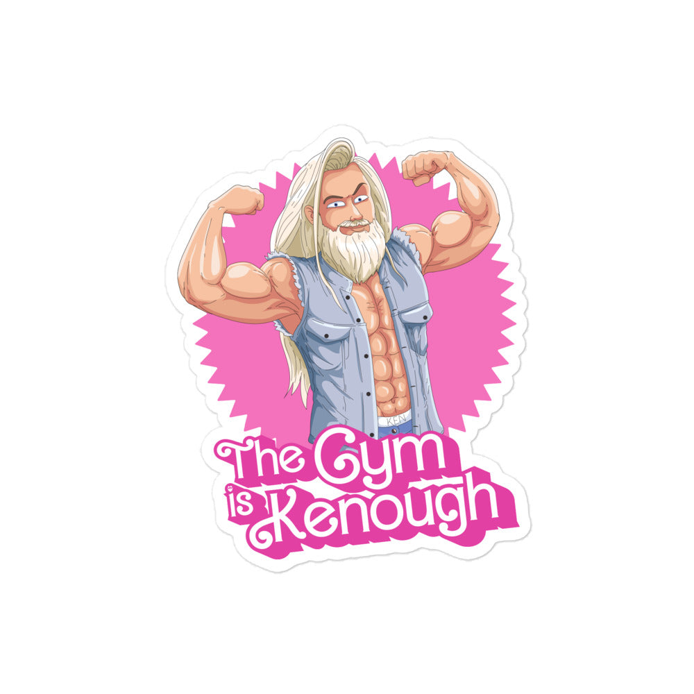 The Gym Is Kenough (Image) Sticker